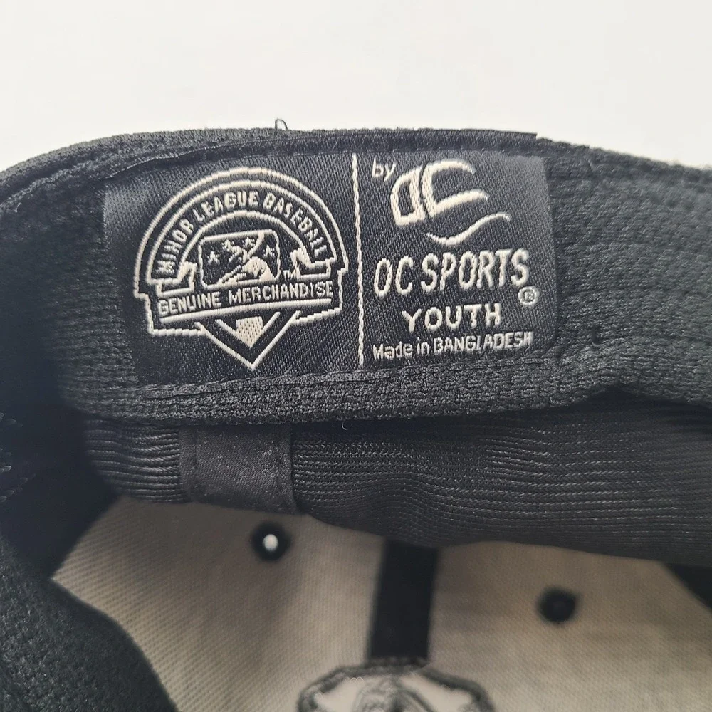 Youth Lansing Lugnuts Hat Adjustable OC Sports Black Boys MiLB Polyester Casual‎